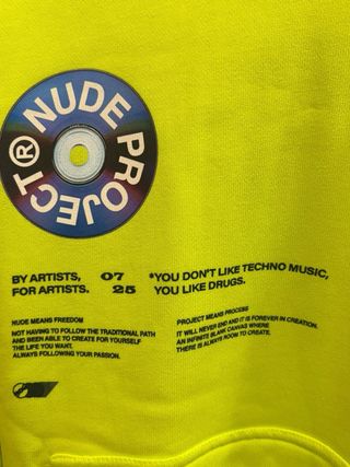 Sudadera Nude Project Verde Neón Hombre