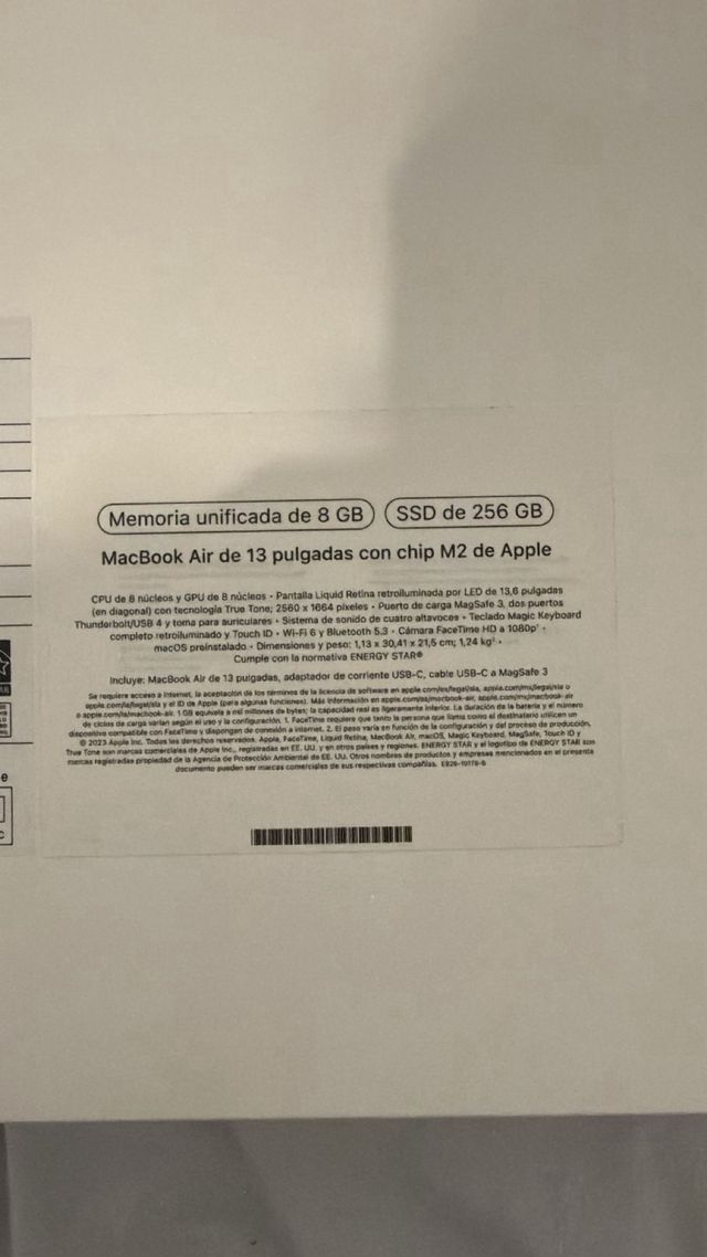 MacBook Air 13 128GB 2017 Plata