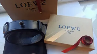 Cinturón diseño exclusivo LOEWE, Unisex Negro
