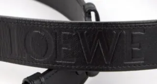 Cinturón diseño exclusivo LOEWE, Unisex Negro