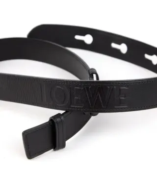 Cinturón diseño exclusivo LOEWE, Unisex Negro