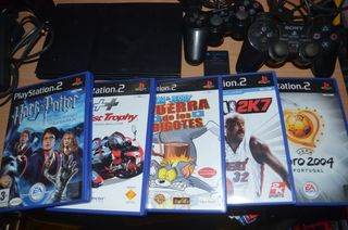 Consola PS2 + 5 Juegos