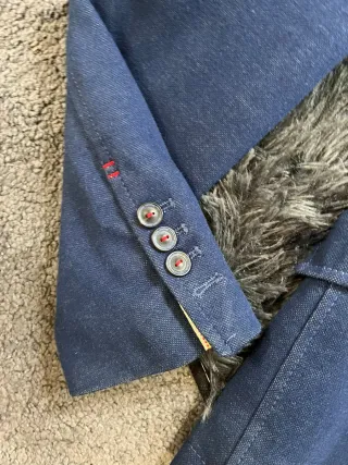 Chaqueta Zara Azul Elegante