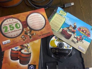 Donkey Konga & Jungle Beat GameCube + Bongos