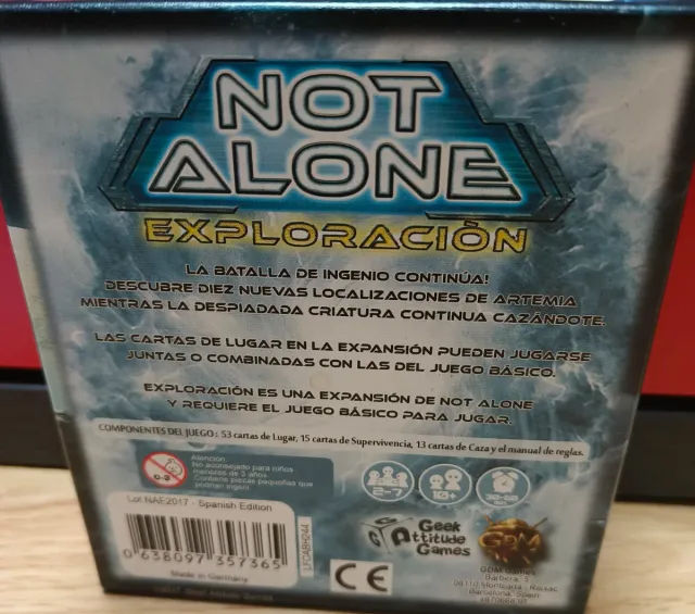 Not Alone Exploración Juego de Mesa