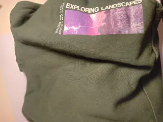 Sudadera Zara Verde Talla XS