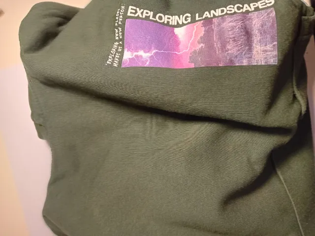 Sudadera Zara Verde Talla XS