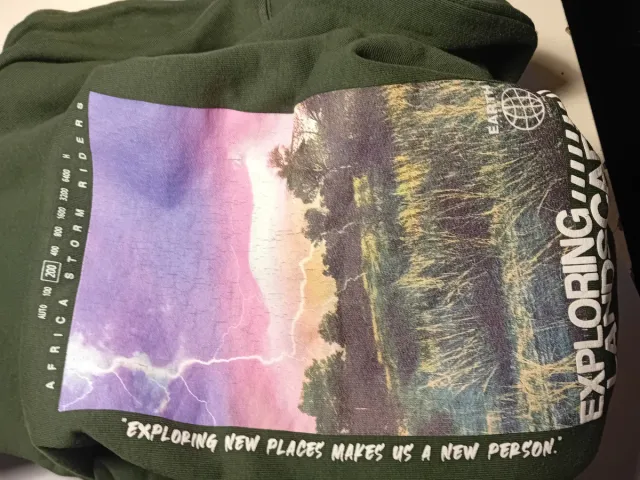 Sudadera Zara Verde Talla XS