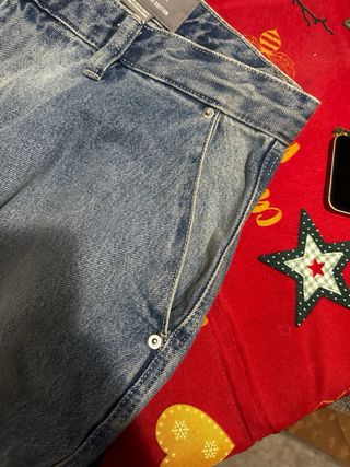 Pantalón Zara oversize azul