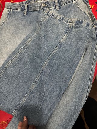 Pantalón Zara oversize azul