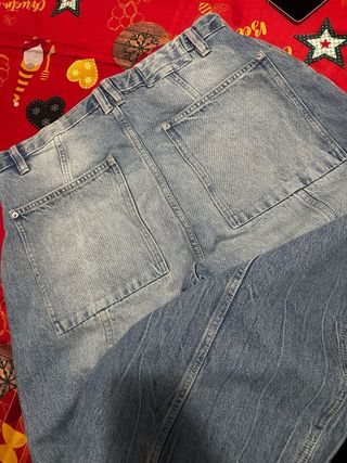 Pantalón Zara oversize azul