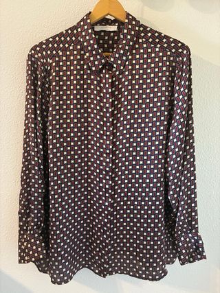 Blusa satinada El Corte Inglés estampado