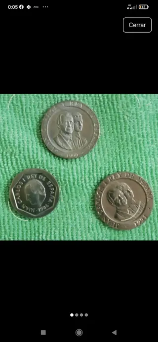 3 Monedas 200 pts JCI (1986-1990-1991) S/C