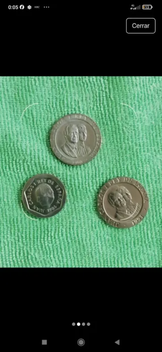 3 Monedas 200 pts JCI (1986-1990-1991) S/C