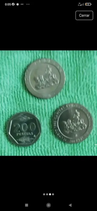 3 Monedas 200 pts JCI (1986-1990-1991) S/C