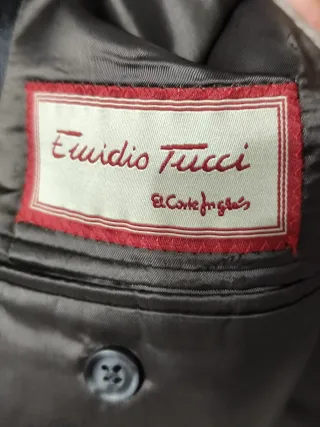 Americana Emilio Tucci Talla 48 Gris