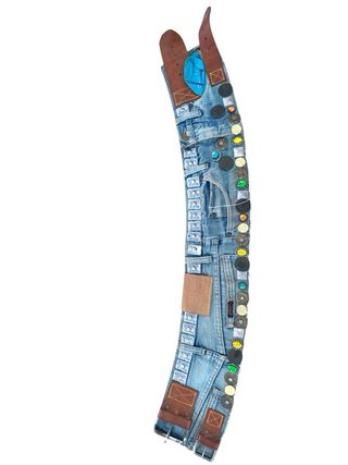 Cintura Vintage Denim & Pelle