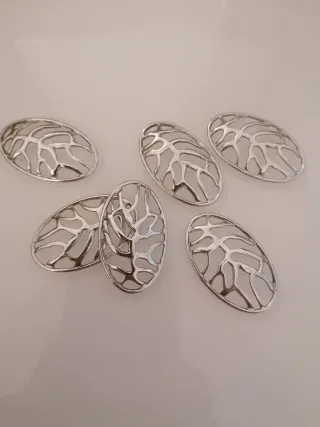 Lote 6 Charms Metálicos Bisutería DIY