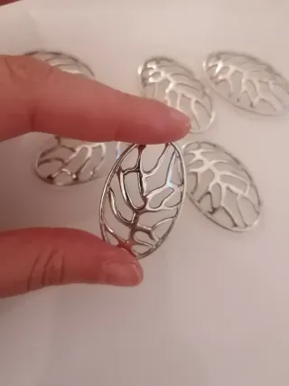 Lote 6 Charms Metálicos Bisutería DIY