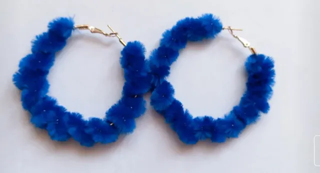 Aros terciopelo grandes