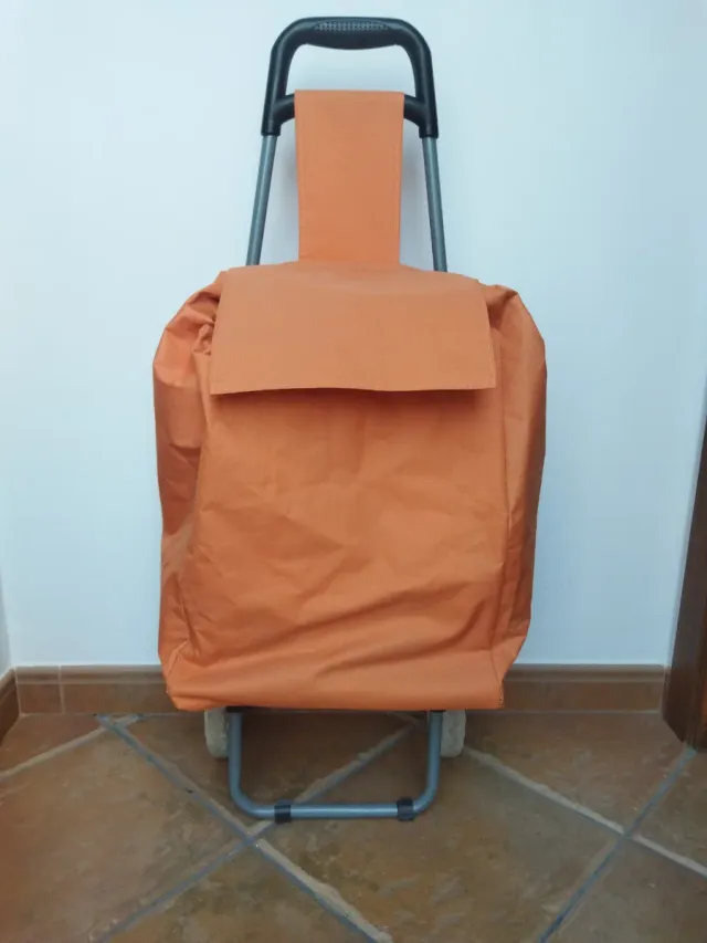 Carrello della spesa arancione