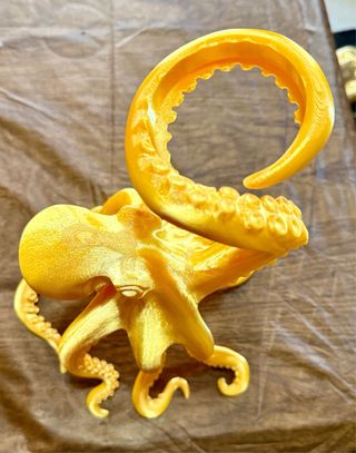 Lampada polpo dorata