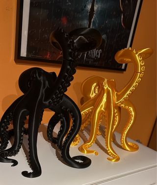 Lampada polpo dorata