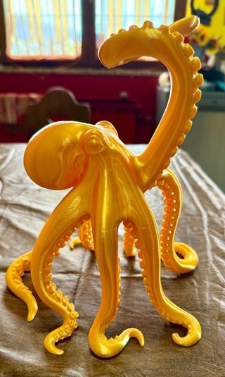 Lampada polpo dorata