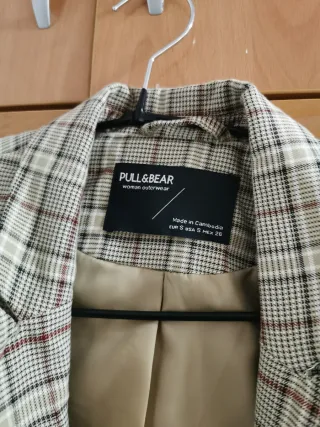 Americana cuadros Pull&Bear Talla S