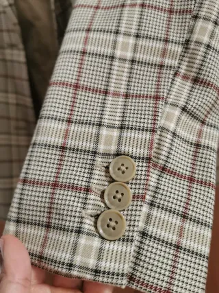 Americana cuadros Pull&Bear Talla S