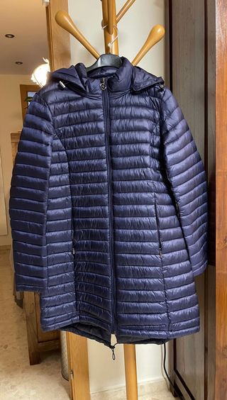 Chaqueta azul marino acolchada