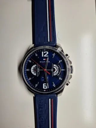 Reloj Tommy Hilfiger Azul y Plateado