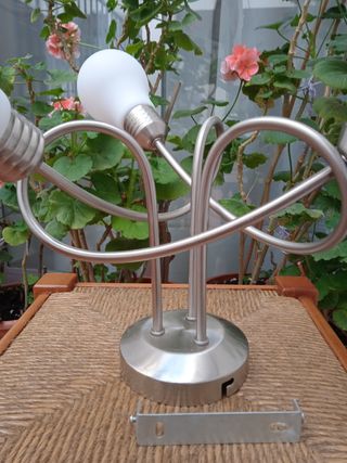 LÁMPARA 3 BOMBILLAS DISEÑO VINTAGE Y ACTUAL