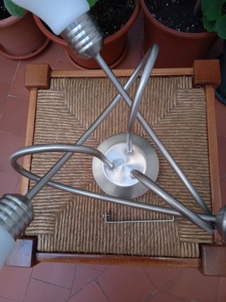 LÁMPARA 3 BOMBILLAS DISEÑO VINTAGE Y ACTUAL