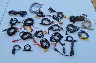 Lote Cables Audio y Video RCA, USB, VGA