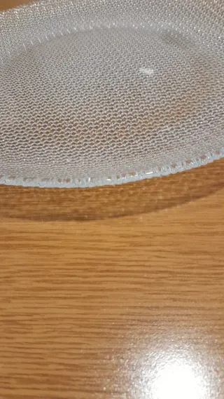 Fuente de cristal plana