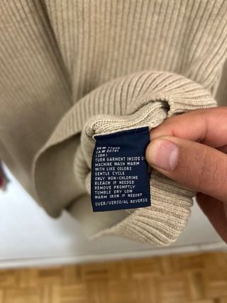 Jersey Tommy Hilfiger Beige Rayas Rojas