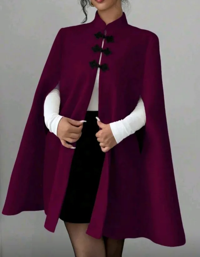 Mantello viola elegante con design unico