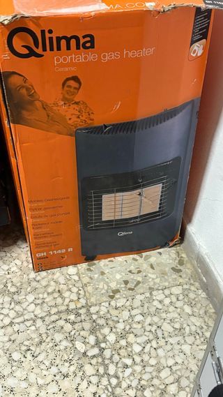 Estufa Gas Portátil Qlima GH 1142 R Negra