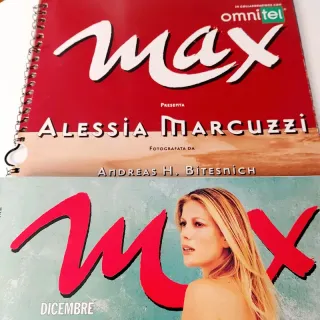 「MAGGIO max」1997 ALESSIA MARCUZZI ITALIA Max - Dicembre 1997 + calendario Alessia Marcuzzi di seconda mano