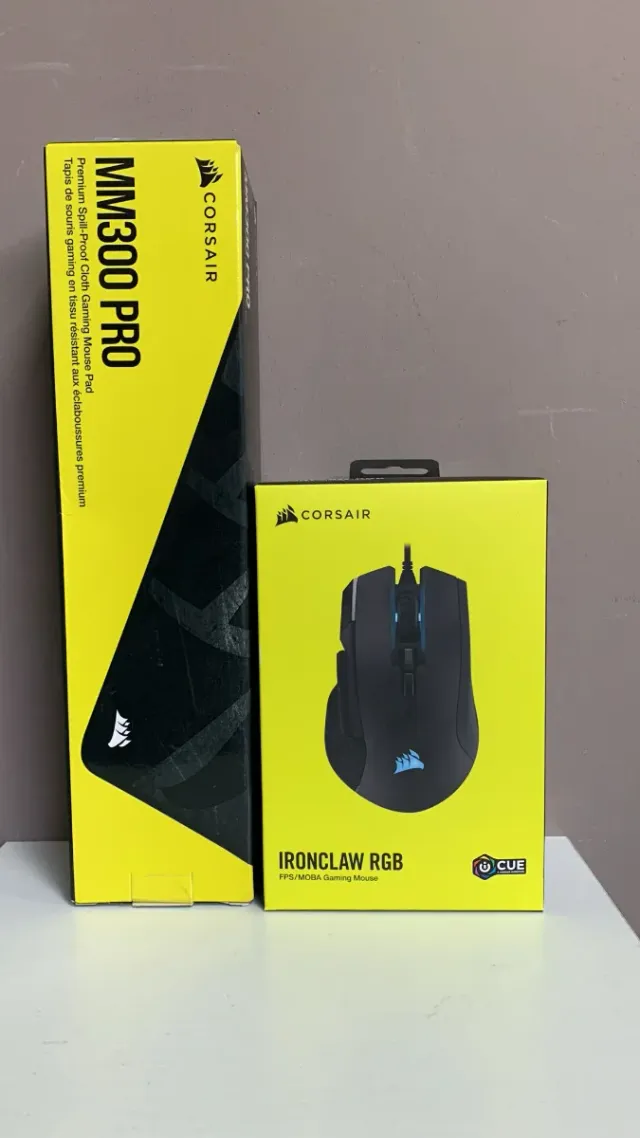 Ratón Gaming Corsair Ironclaw RGB Negro