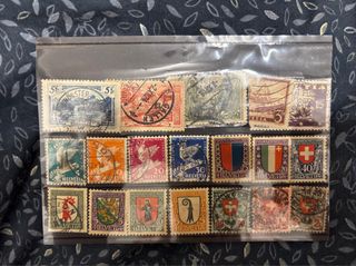 Lote de sellos suizos antiguos