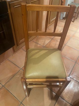 Sillas de comedor de madera