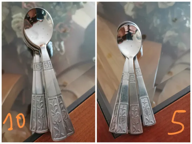 Cubertería incompleta de metal