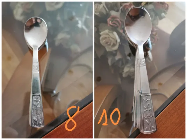 Cubertería incompleta de metal