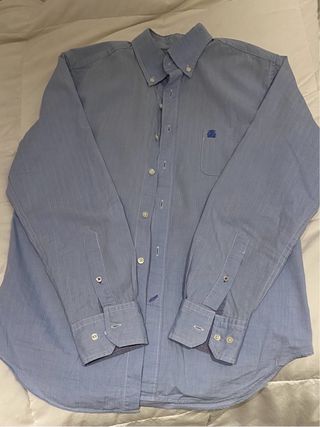 Camisa Cortefiel manga larga azul