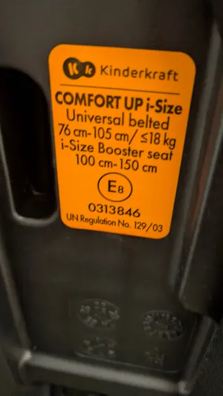 Silla coche Kinderkraft COMFORT UP i-Size NUEVA