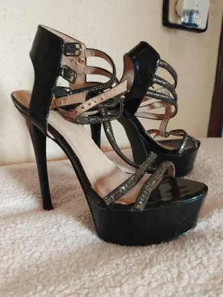 Sandalias Plataforma Tacón Alto