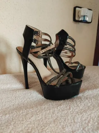 Sandalias Plataforma Tacón Alto