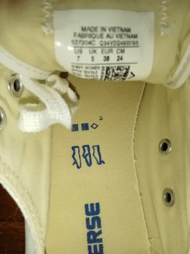 Converse All Star Blancas Talla 38